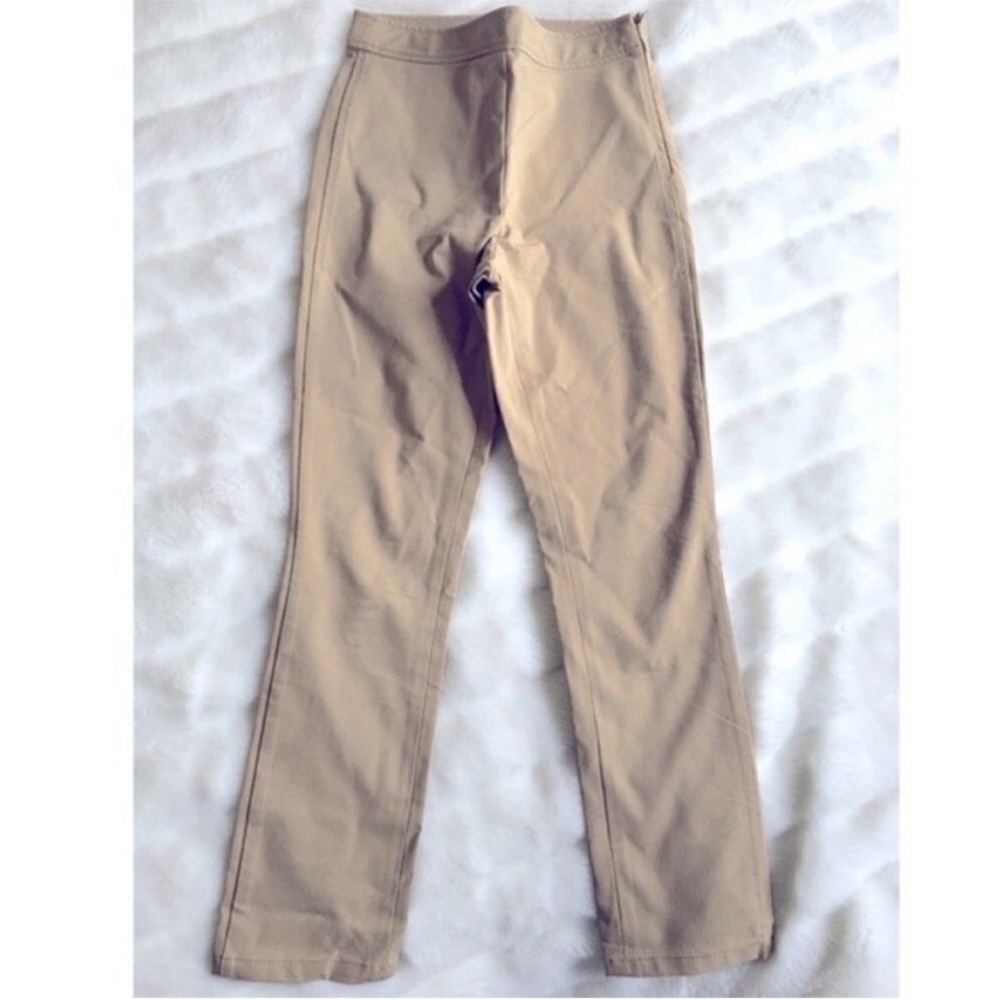 THEORY Bimsa Approach Ankle Straight Leg‎ Stretchy Pants in Sierra Beige 0 - Picture 8 of 13
